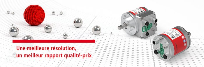 TR Electronic augmente la résolution des gammes de codeurs CE_582, CE_802 et CE_1102, qui passe de 15 bits à 18 bits par tour.
